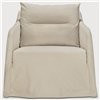 Sillón Weave: Tela Bone