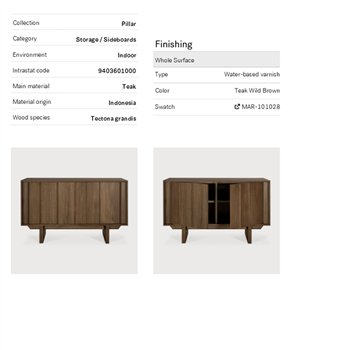 Aparador Pillar Ethnicraft