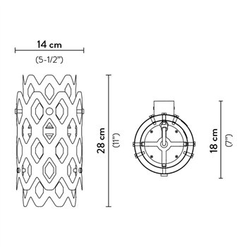 Aplique Charlotte Outdoor Slamp