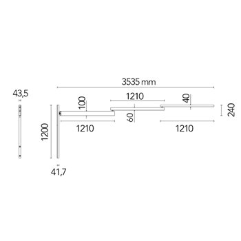 Aplique pared Black Flag Flos