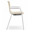 Sillón Glove monocasco haya 4 patas metal Forma5