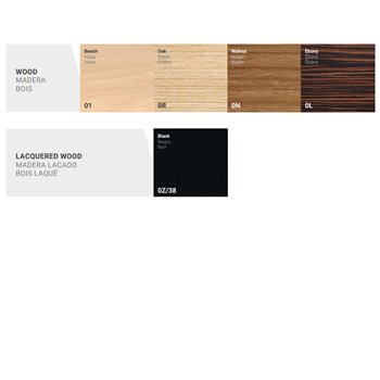 Silla Glove 4 patas madera Forma5