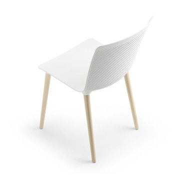 Silla Glove 4 patas madera Forma5