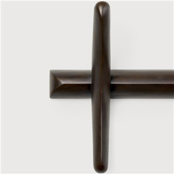 Perchero de pared PI: Caoba marrón