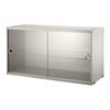 Vitrina con puertas corredoras - beige