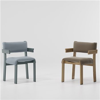 Silla comedor brazos Band teca Kettal