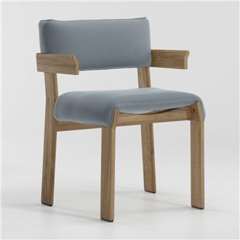 Silla comedor brazos Band teca Kettal