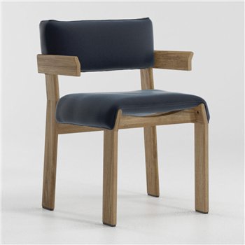 Silla comedor brazos Band teca Kettal
