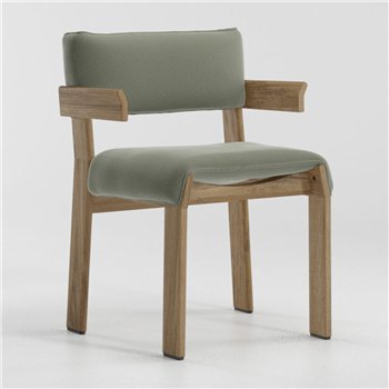 Silla comedor brazos Band teca Kettal