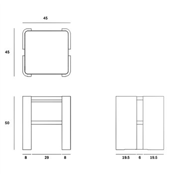 Mesa auxiliar Panel Ethnicraft
