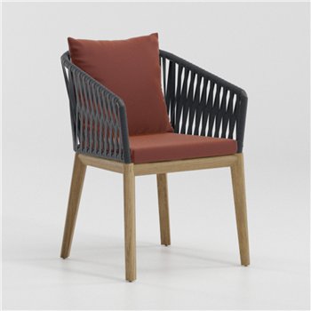 Sillón Teca brazos Bela Rope Bitta Kettal