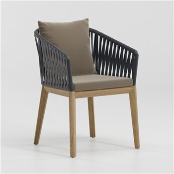 Sillón Teca brazos Bela Rope Bitta Kettal