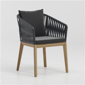 Sillón Teca brazos Bela Rope Bitta Kettal