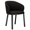 Unda: Roble barnizado negro - Tela Charcoal