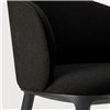 Unda: Roble barnizado negro - Tela Charcoal