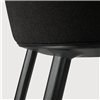 Unda: Roble barnizado negro - Tela Charcoal
