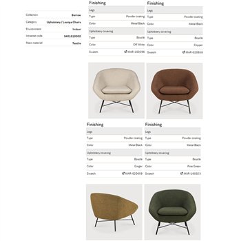 Sillón Barrow Ethnicraft