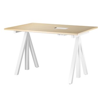 Escritorio - Estructura blanco/Sobre Fresno