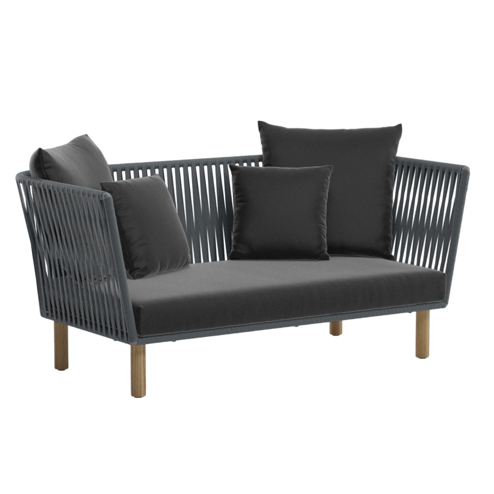 Sofá 2 Plazas Teca Bela Rope Bitta Kettal