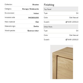 Aparador Shadow Ethnicraft