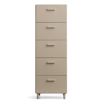 Cómoda alta Relief con pies - Beige