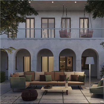 Módulo esquina Teca Bela Rope Bitta Kettal