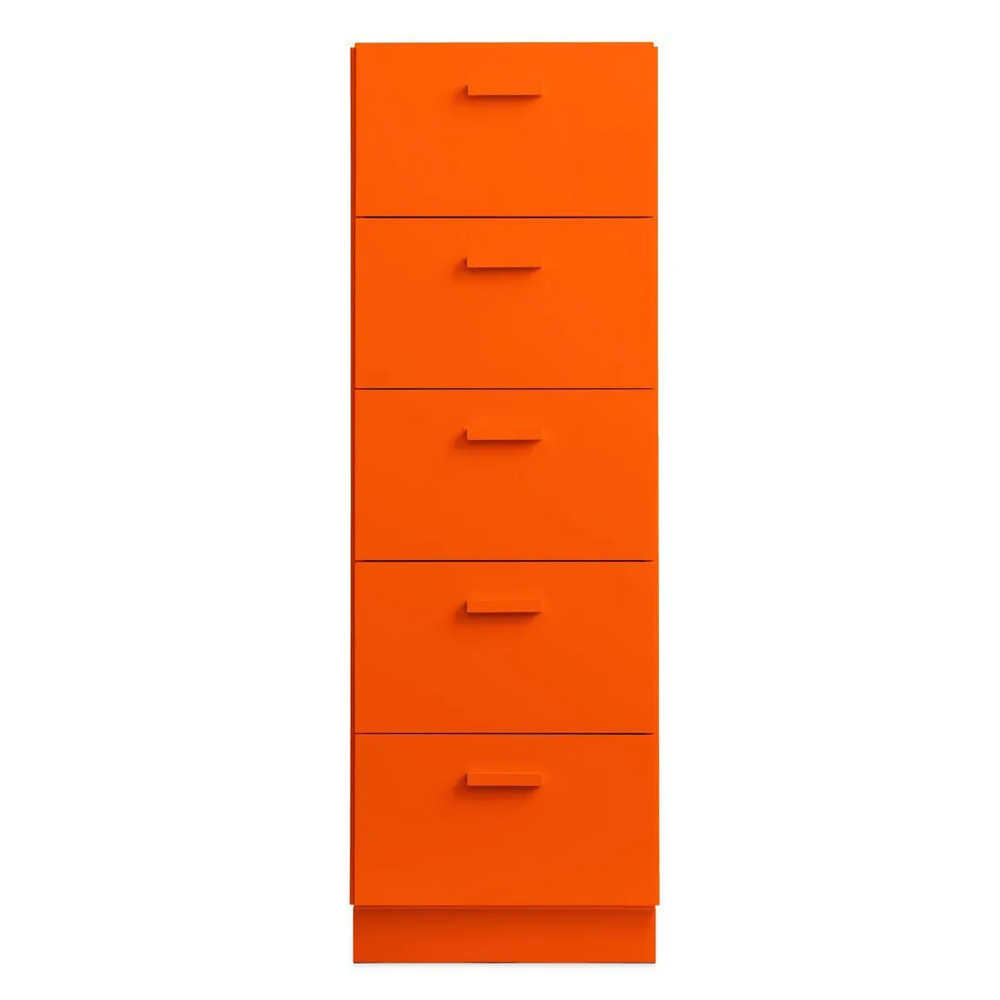 Cómoda alta Relief con zócalo - Orange