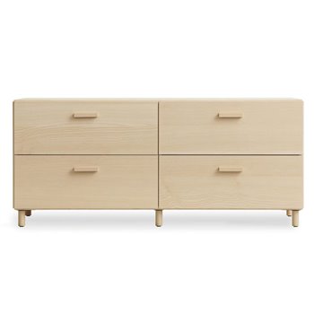 Cómoda ancha Relief con pies - ash