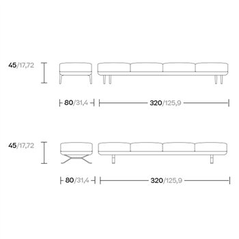 Banco 4 Plazas Boma Kettal