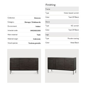 Aparador Grooves Ethnicraft