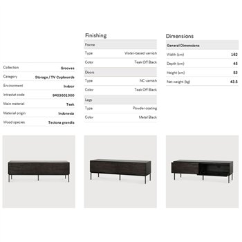 Mueble TV Grooves Ethnicraft
