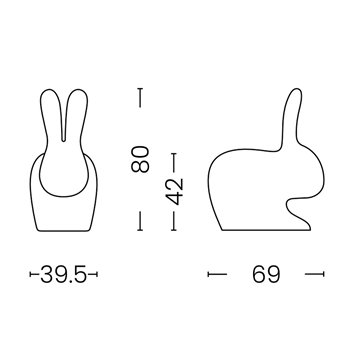 Lámpara portátil Rabbit Qeeboo
