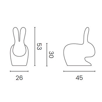Silla Rabbit baby Qeeboo