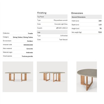 Mesa Trestle Outdoor Ethnicraft