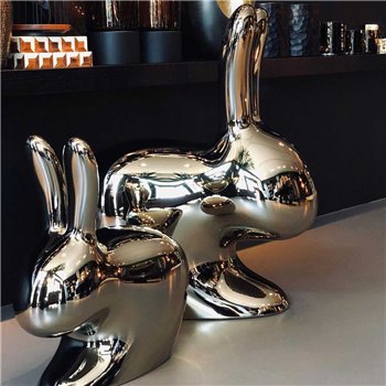 Silla Rabbit metal Qeeboo