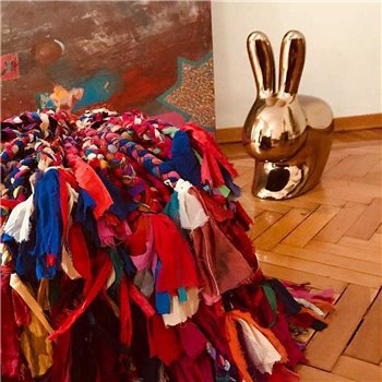 Silla Rabbit metal Qeeboo