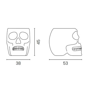 Taburete-mesa Mexico Luz Qeeboo