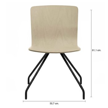 Silla Glove 4 radios madera Forma5 