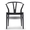 Silla Wishbone CH24 Colors Black - Haya Gris Antracita