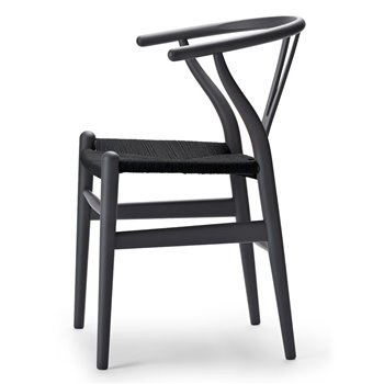 Silla Wishbone CH24 Colors Black - Haya Gris Antracita