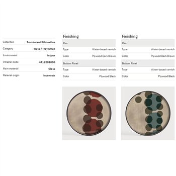 Bandeja Layered Dots Round Ethnicraft