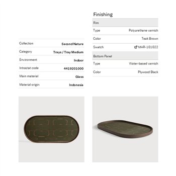 Bandeja Second Nature Oblong Ethnicraft