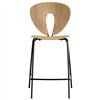 Taburete Globus Bajo: Roble-Negro