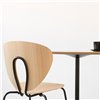 Taburete Globus Bajo: Roble-Negro