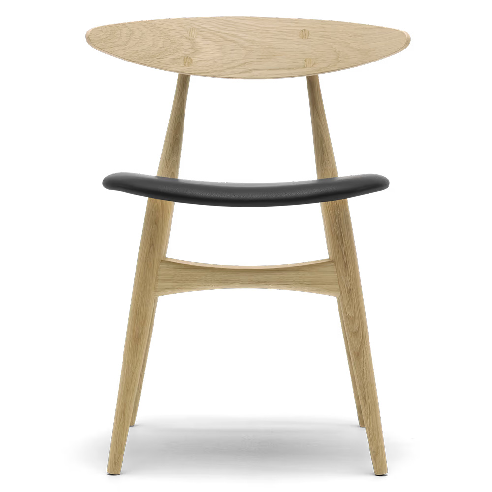 Silla CH33P piel Carl Hansen and Son - Roble aceite - Leather Thor 301