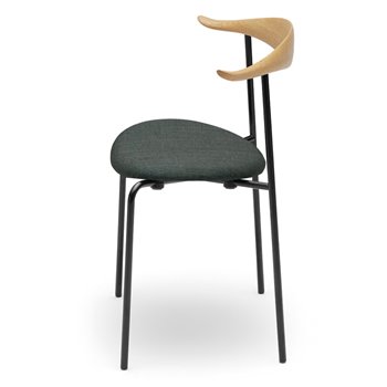 Silla CH88P tela Carl Hansen and Son - Roble Negro/Acero negro/Remix 173