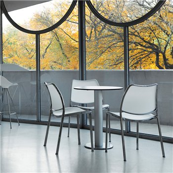 Silla Gas Cromo Polipropileno Stua