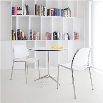 Silla Gas Cromo Polipropileno Stua