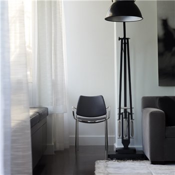 Sillón Gas Cromo Polipropileno Stua