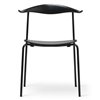 Silla CH88T Carl Hansen and Son - Haya negro/Acero negro